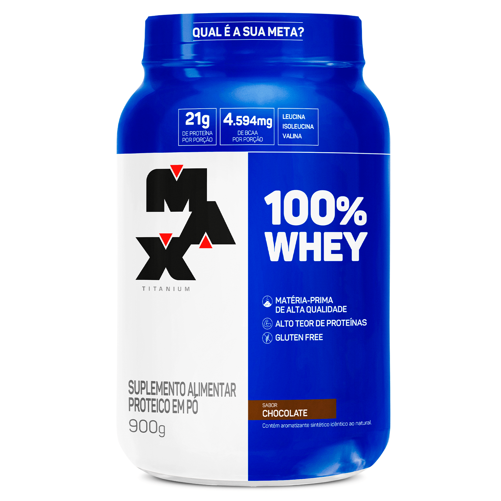 100% Whey Pote 900G Chocolate