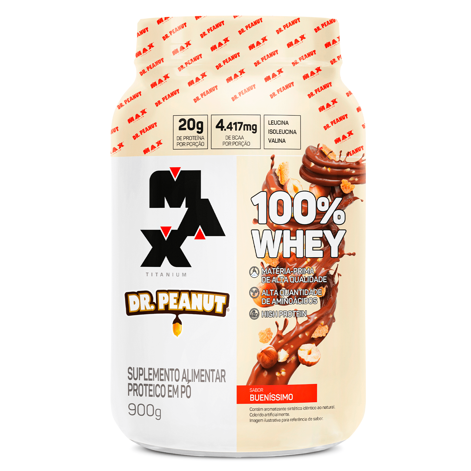 100% Whey Protein Dr. Peanut Pote 900g Bueníssimo