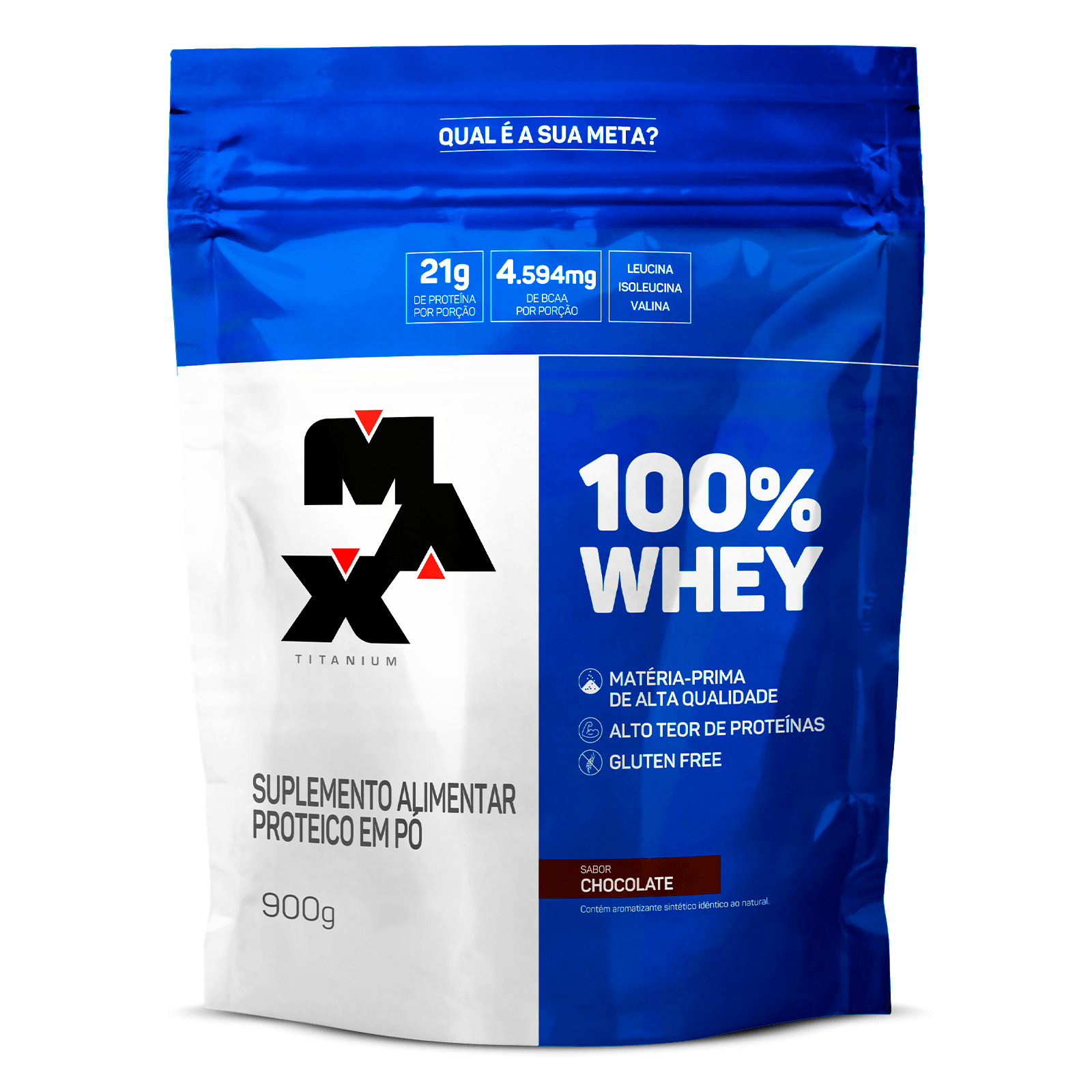 100% Whey Refil 900G Chocolate