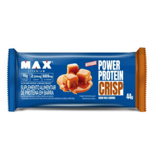Suplemento Alimentar em Barra Max Titanium Power Protein Crisp Sabor Milk Caramel 44g