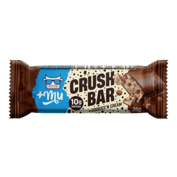 Barra Proteína +MU Crush Bar Cookies’n Cream 35g