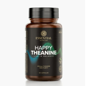 Suplemento Alimentar Happy Theanine Essential Nutrition 60 cápsulas