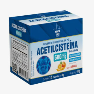 Acetilcisteína 600mg Sabor Laranja 16 Sachês