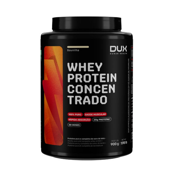 Whey Protein Concentrado Dux Human Health Baunilha 900g