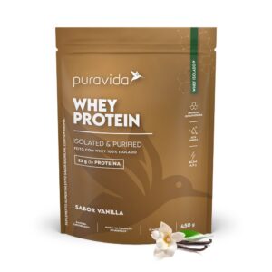 Proteínas Puravida Whey Protein Isolado Vanilla 450g