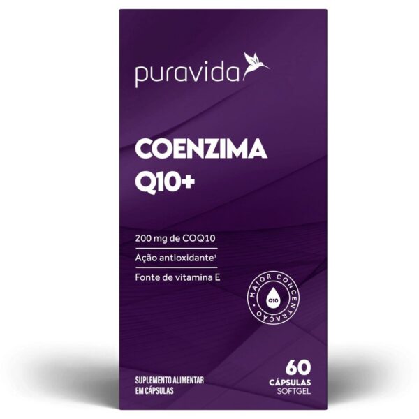Suplemento Alimentar Puravida Coenzima Q10+ 200mg – 60 Cápsulas