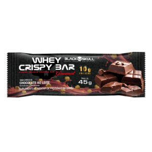 Whey Crispy Bar Black Skull Sabor Chocolate ao Leite 45g