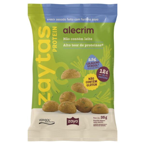 Biscoito Salgado Sabor Alecrim Zaytas Protein 35g