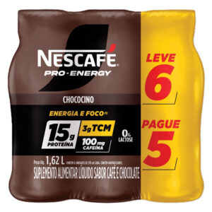 Suplemento Alimentar Nescafé Pro-Energy Sabor Chococino 6 unidades de 270ml cada