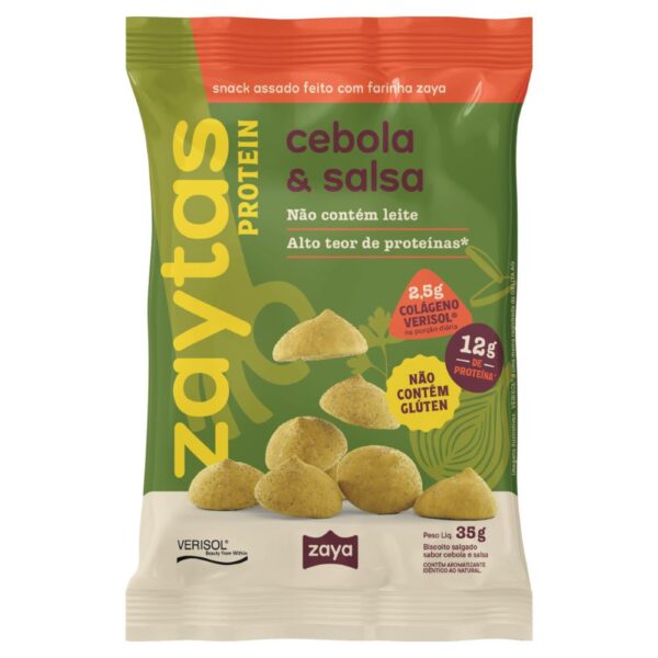 Snack Assado Zaytas Protein Cebola & Salsa 35g