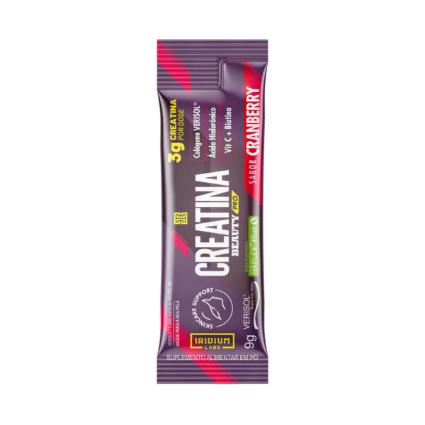 Suplemento Alimentar Creatina Beauty Pro Sabor Cranberry 9g