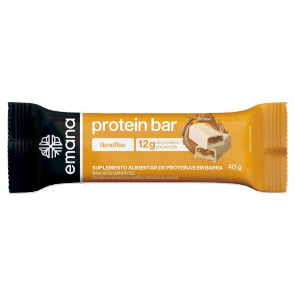 Suplemento Alimentar Emana Protein Bar Sabor Banoffe 40g