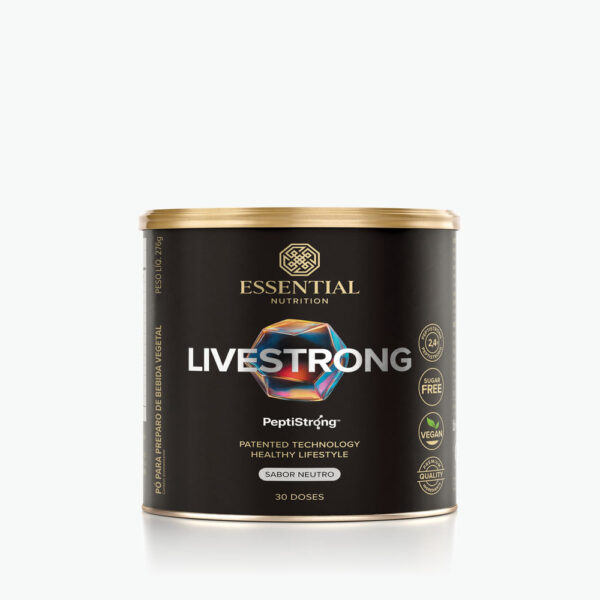 Pó para Preparo de Bebida Essential Nutrition Livestrong Sabor Neutro 276g