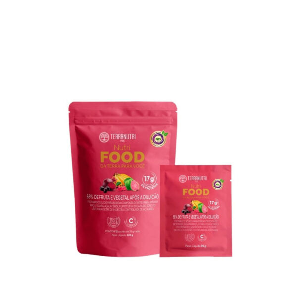 Nutri Food Vitamica C Proteína e Fibras com 12 Sachês 35g cada