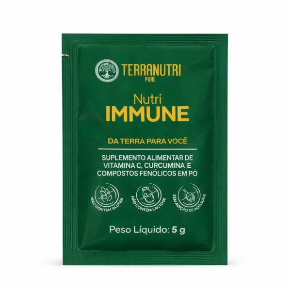 Nutri Immune Vit C e Cúrcuma Terranutri Pure 5g