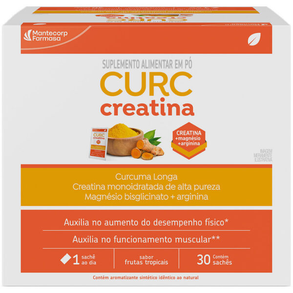 Curc Creatina Suplemento Alimentar em Pó 30 Sachês