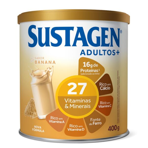 Complemento Alimentar Sustagen Nutrição e Energia Sabor Banana 400g