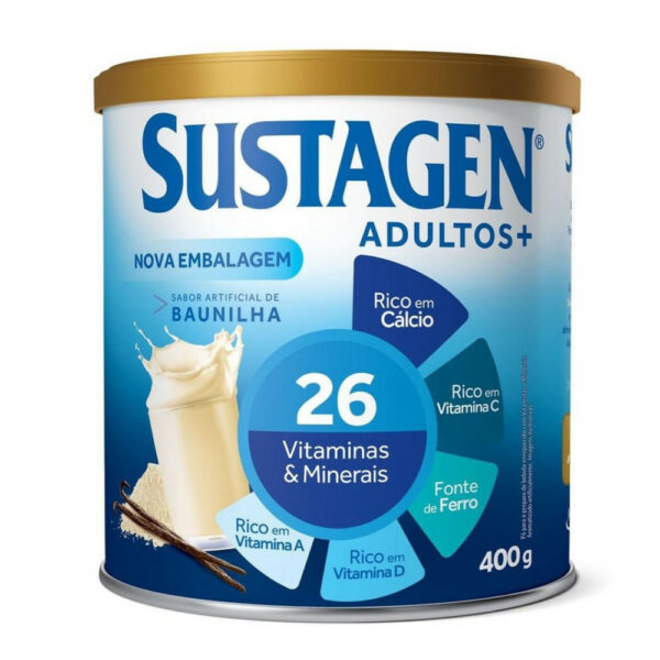 Complemento Alimentar Sustagen Adultos+ Sabor Baunilha 400g