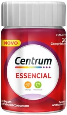 Centrum Essencial Multivitamínico Diário, com Complexo B, Vitamina D, e Magnesio, 30 Comprimidos