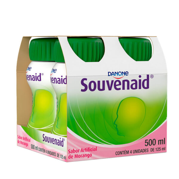 Souvenaid Danone Sabor Morango 4 Unidades de 125ml