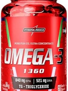 Integralmedica Ômega 3 Ultraconcentrado 1360mg por Dose – Suplemento Alimentar Funcional Biodisponível – Rico em Triglicerídeos – 60 Cápsulas