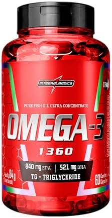 Integralmedica Ômega 3 Ultraconcentrado 1360mg por Dose – Suplemento Alimentar Funcional Biodisponível – Rico em Triglicerídeos – 60 Cápsulas
