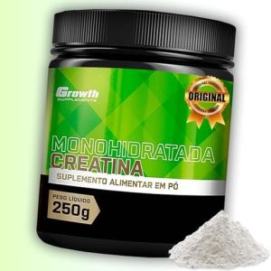 Suplemento em pó Growth Supplements Creatina Pura em pote de 250g