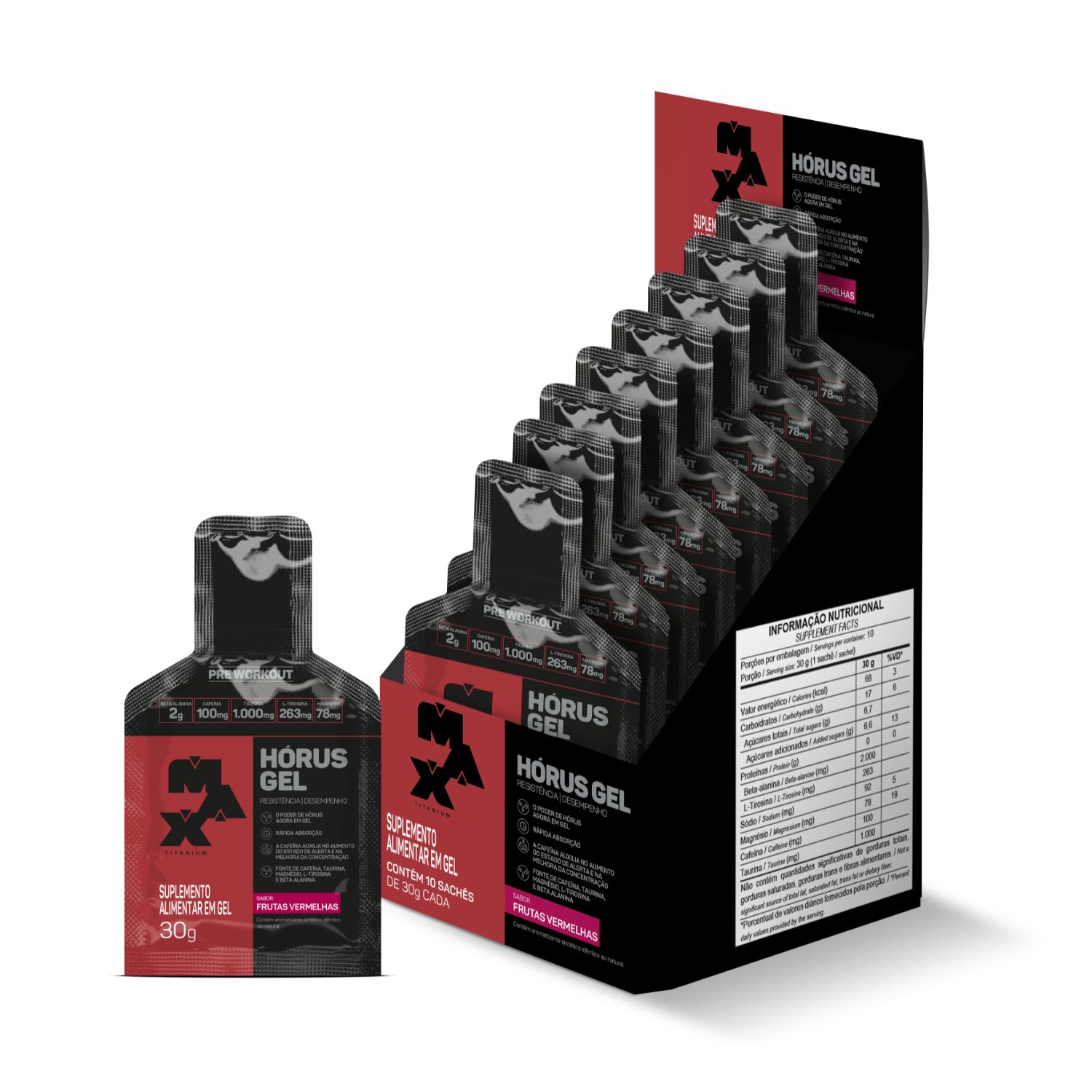 Horus Gel Frutas Vermelhas