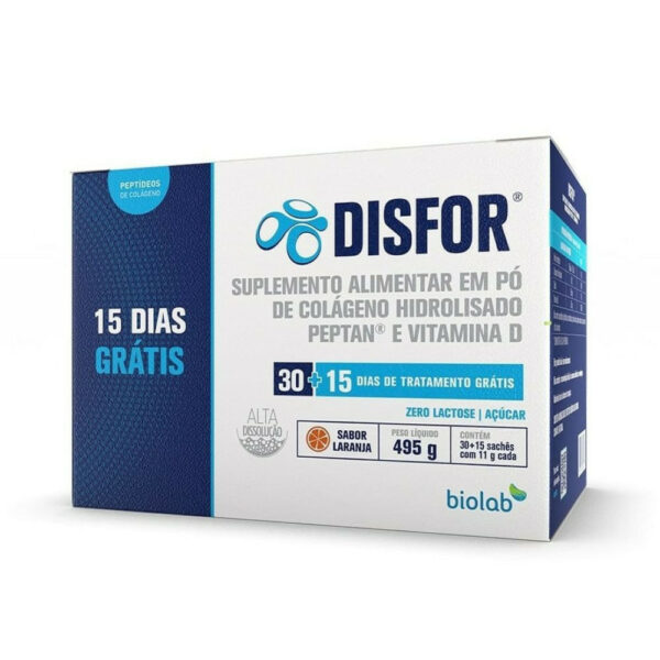 Disfor Biolab Sabor Laranja 45 Sachês de 11g Cada