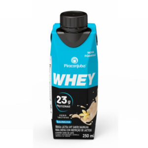Bebida Láctea Piracanjuba Whey Zero Lactose Baunilha 23g – 250ml