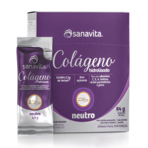 Colágeno Hidrolisado Verisol Sanavita 84g 30 sachês de 2,8g cada