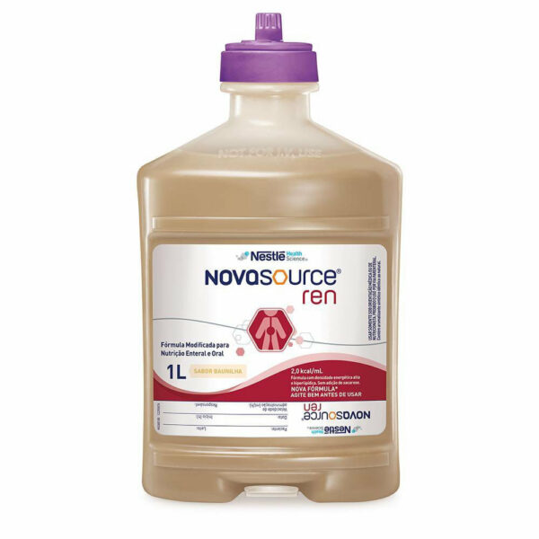 Nutrição Enteral Nestlé Novasource Ren Baunilha Sistema Fechado 1L