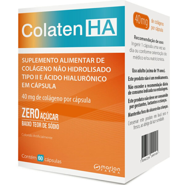 Suplemento Alimentar Colaten HA 60 Cápsulas