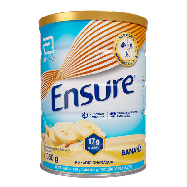Suplemento Nutricional Ensure Sabor Banana 850g