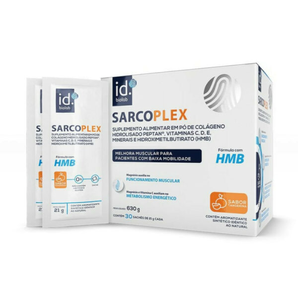 Suplemento Alimentar Sarcoplex Sabor Tangerina 30 Sachês 21g