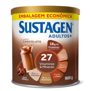 Complemento Alimentar Sustagen Adultos+ Sabor Chocolate – Lata 900g