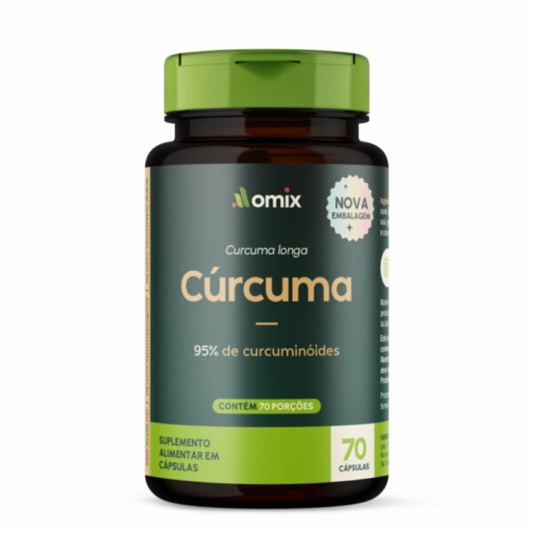Suplemento Alimentar Cúrcuma Omix 70 Cápsulas