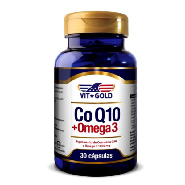 Co Q10 + Ômega 3 Vitgold 30 Cápsulas
