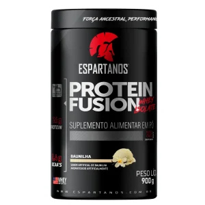 Protein Fusion Whey Isolate 900g – Espartanos – Sabor: Baunilha