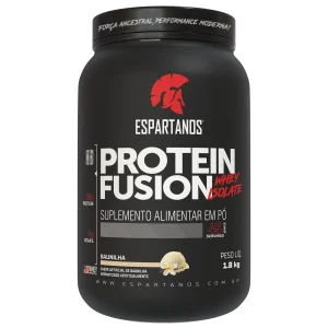 Protein Fusion Whey Isolate 1800g – Espartanos – Sabor: Baunilha