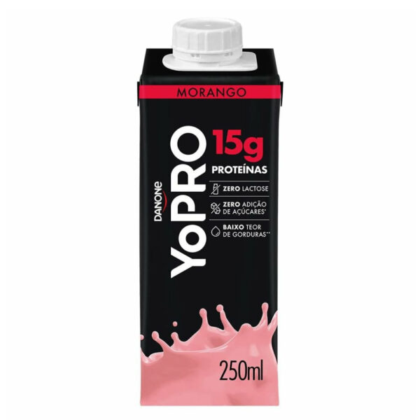 Bebida Láctea UHT YoPRO Morango 15g de proteínas 250ml