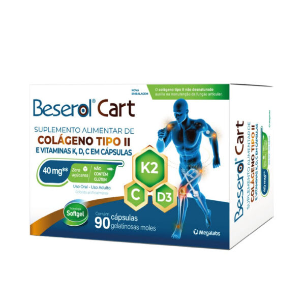 Suplemento Alimentar Beserol Cart Megalabs 90 Cápsulas Gelatinosas Moles