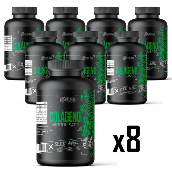 Kit 8x Colágeno Hidrolisado On 120 Cáps – Original Nutrition