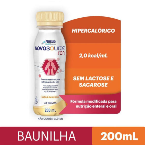 Novasource Renal Baunilha 24 Unidades de 200ml Cada Novasource Ren Baunilha 200ml