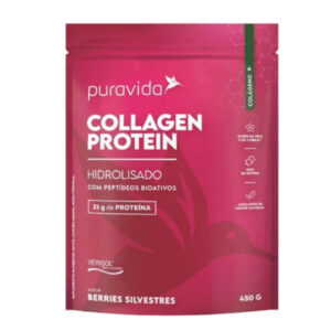 Suplemento Alimentar Puravida Collagen Protein Berries 450g