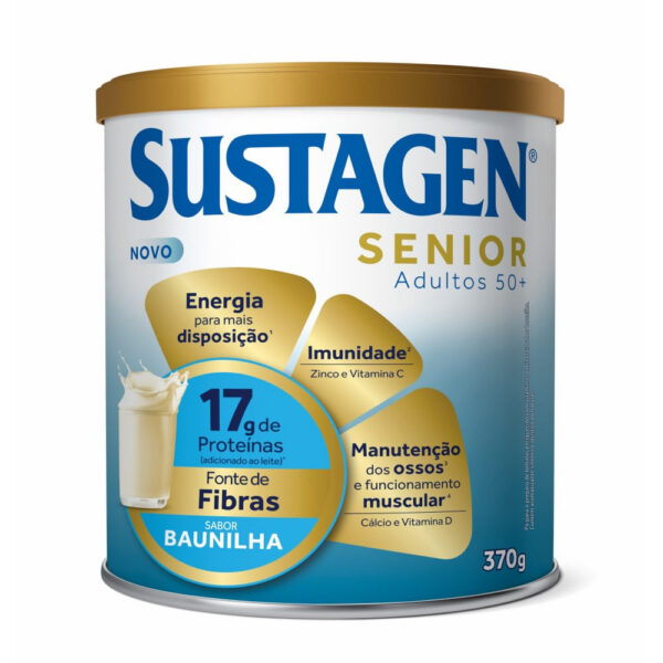 Complemento Alimentar Sustagen Senior Adultos 50+ Sabor Baunilha 370g
