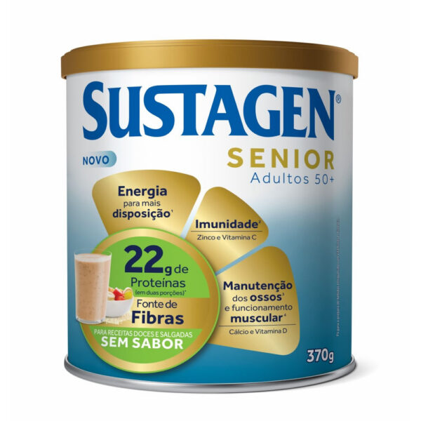 Complemento Alimentar Sustagen Senior Adultos 50+ Sem Sabor 370g