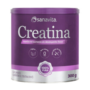 Creatina Sanavita 100% Pura  Sabor Neutro 300g