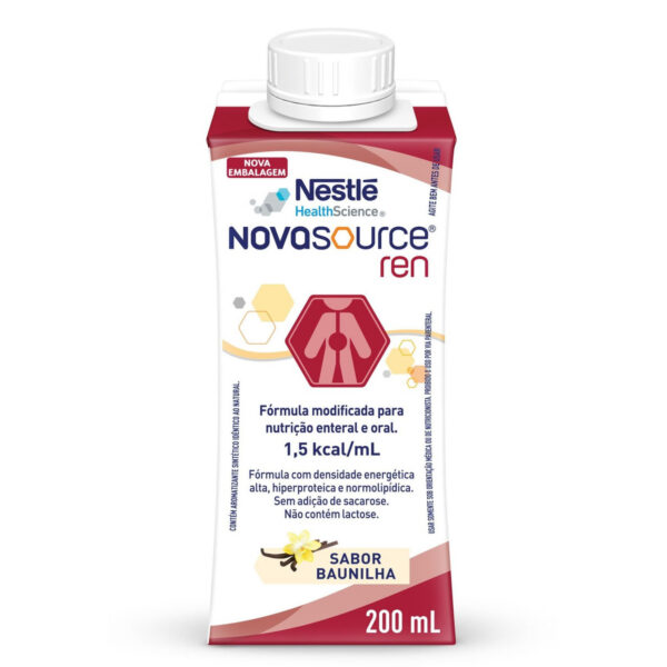 Nutrição Enteral e Oral Novasource Ren Baunilha 200ml