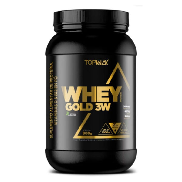 Suplemento Topway Whey Protein Gold 3w Avelã Com Chocolate 900g